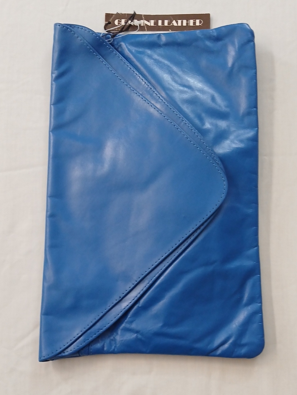Vintage Leather Envelope Clutch